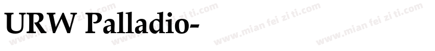 URW Palladio字体转换